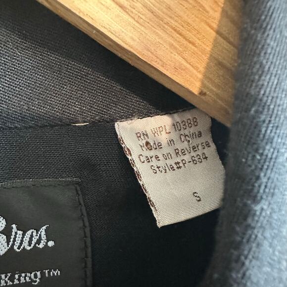 Lansky Bros. Floral Embroidered Rockabilly Western Pearl Snap Cowboy Shirt S - Picture 4 of 11